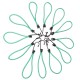 Set d'élastiques de fixation avec crochet métallique CARGO CORD SET 1, 21 cm, 12 pcs
