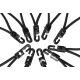 Set d'élastiques de fixation avec crochet plastique CARGO CORD SET 2, 20 cm, 10 pcs
