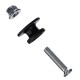 Kit de crochets avec vis pour fixation de filet/bâche sur remorque TRAILER HOOK SET 2, 10 pièces
