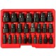 Ensemble d'extracteurs pour vis et écrous endommagés MECHANIC NUT REMOVER 2, 25 pièces