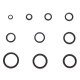 Ensemble d'anneaux d'étanchéité en NBR et acier MECHANIC RING SET 3, M6–M24, 180 pièces