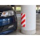 Protecteur en mousse auto-adhésif pour poteau de garage CAR PARK GUARD POLE 1, 18 x 38 x 1,5 cm, 2 p