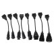 Ensemble complet d'adaptateurs OBD-II pour camions MECHANIC CABLE SET 2, 8 pièces
