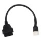 Adaptateur OBD-II 6 broches pour motos Delphi MECHANIC CABLE 12