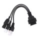 Adaptateur OBD-II 3 broches/4 broches/6 broches pour moto Yamaha et Honda MECHANIC CABLE 22