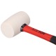 Maillet en caoutchouc TPR HAMMER 220, blanc, 220 g, 285 mm
