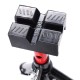 Tampon en caoutchouc pour béquille de voiture pliable MECHANIC CAR STAND, 83x62x40 mm