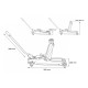 Cric hydraulique mobile profil bas 2,5 t SX JACK 2,5T BLACK