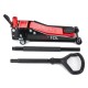 Cric hydraulique mobile robuste 3 t profil bas, avec pédale SX JACK PEDAL 3T BLACK