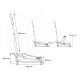 Cric hydraulique mobile heavy-duty 4T profil bas, avec pédale SX JACK PEDAL 4T BLACK