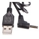 Câble USB d'alimentation de rechange prise DC 3,5 x 1,35 mm, pour diffuseurs Flower et Ball