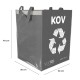 Sacs pour tri sélectif SORT EASY 4 METAL, 30x30x40cm, 4x36l, 4 pièces