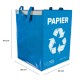 Sac pour déchets triés SORT EASY PAPIER, 30x30x40 cm, 36 l