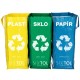 Sacs pour déchets triés SORT EASY 3 SLIM, 18x30x40 cm, 3 x 22 l, 3 pcs