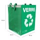 Ensemble de sacs pour tri sélectif SORT EASY 3 BASIC FR, 30 x 30 x 40 cm, 3 x 36 l, 3 pièces