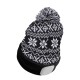 Bonnet avec lampe frontale 180 lm, rechargeable, USB, taille unique, coton/PE, noir (hiver)