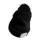 Bonnet avec lampe frontale 180 lm, rechargeable, USB, taille unique, coton/PE, noir avec pompon