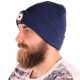 Bonnet avec lampe frontale 180 lm, rechargeable, USB, taille unique, coton/PE, bleu
