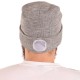 Bonnet avec lampe frontale 180 lm, rechargeable, USB, taille unique, coton/PE, gris clair