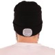 Bonnet avec lampe frontale 180 lm, rechargeable, USB, taille unique, coton/PE, noir