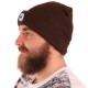 Bonnet avec lampe frontale 180 lm, rechargeable, USB, taille unique, coton/PE, brun