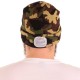 Bonnet avec lampe frontale 180 lm, rechargeable, USB, taille unique, coton/PE, camouflage