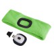 Bandeau avec lampe frontale 180 lm, rechargeable, USB, taille unique, coton/PE, vert fluorescent
