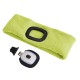 Bandeau avec lampe frontale 180 lm, rechargeable, USB, taille unique, coton/PE, jaune fluorescent