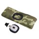 Bandeau avec lampe frontale 180 lm, rechargeable, USB, taille universelle, coton/PE, camouflage