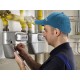 Casquette avec lumière LED B-CAP 25 lm, rechargeable, USB, taille universelle, bleue