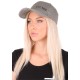 Casquette avec lampe LED B-CAP 25lm, rechargeable, USB, taille universelle, gris