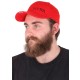 Casquette avec lampe LED B-CAP 25lm, rechargeable, USB, taille universelle, rouge