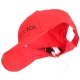 Casquette avec lampe LED B-CAP 25lm, rechargeable, USB, taille universelle, rouge