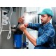 Casquette avec lampe LED B-CAP 25lm, rechargeable, USB, taille universelle, turquoise