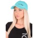 Casquette avec lampe LED B-CAP 25lm, rechargeable, USB, taille universelle, turquoise