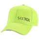 Casquette avec lumière LED B-CAP 25 lm, rechargeable, USB, taille universelle, vert fluorescent