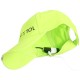 Casquette avec lumière LED B-CAP 25 lm, rechargeable, USB, taille universelle, vert fluorescent