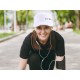 Casquette avec lumière LED B-CAP 25 lm, rechargeable, USB, taille unique, blanche
