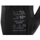 Gants de travail en polyester partiellement enduits de PU GLOVE PE-PU 10, noirs, taille 10\