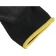 Gants de travail en polyester partiellement enduits de polyuréthane GLOVE PE-PU 11, noirs, taille 11