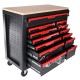 Chariot d'atelier avec outils MECHANIC TROLLEY TITAN 1559, 13 tiroirs, 1559 pièces d'outillage