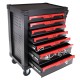 Chariot d'atelier pour outils MECHANIC TROLLEY KEVIN 182, 7 tiroirs, 182 pièces d'outils