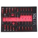Servante d'atelier pour outils MECHANIC TROLLEY KEVIN 326, 7 tiroirs, 326 pièces d'outils