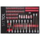 Servante d'atelier MECHANIC TROLLEY KEVIN RED 182, 7 tiroirs, 182 pièces d'outillage