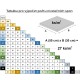 Kit de cales de nivellement LEVEL SYSTEM T-HOLD 1 mm, 1000 pièces