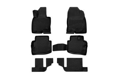 Tapis en caoutchouc 3D MAZDA CX-9, à partir de 2017, SUV, 6 pièces