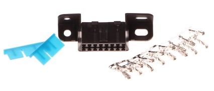 Prise OBD2 femelle sans broches montées, 16 broches libres