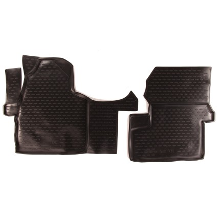 Tapis en caoutchouc VOLKSWAGEN Crafter 10/2008->, 2 pièces