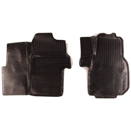 Tapis en caoutchouc 3D pour VOLKSWAGEN Crafter, 2017->, utilitaire, Europe, lot de 2