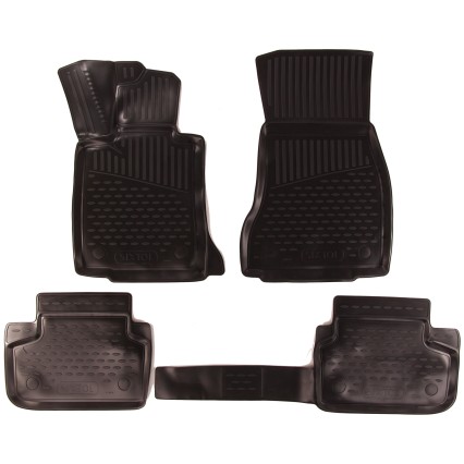 Tapis de sol 3D en caoutchouc pour BMW Série 5, 2016->, berline, Europe